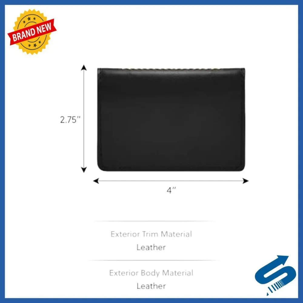 Slim Genuine Leather Front Pocket Wallet Card Case Minimalist Design